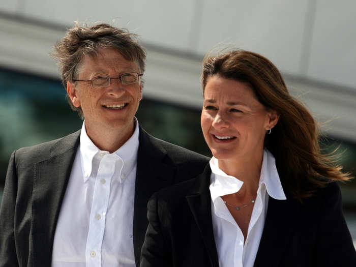 Bill (Microsoft cofounder) and Melinda Gates (Bill & Melinda Gates Foundation cofounder)