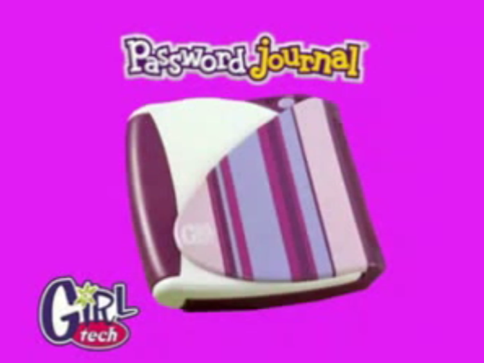 The Girltech Password Journal was a thing of beauty because it allowed you to lock snoops out of your diary with a voice recognition password.