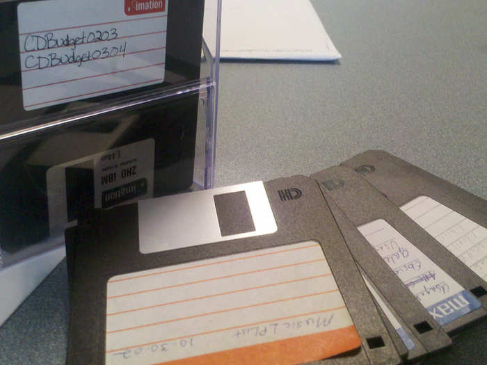 Before there were thumb drives and Dropbox, you