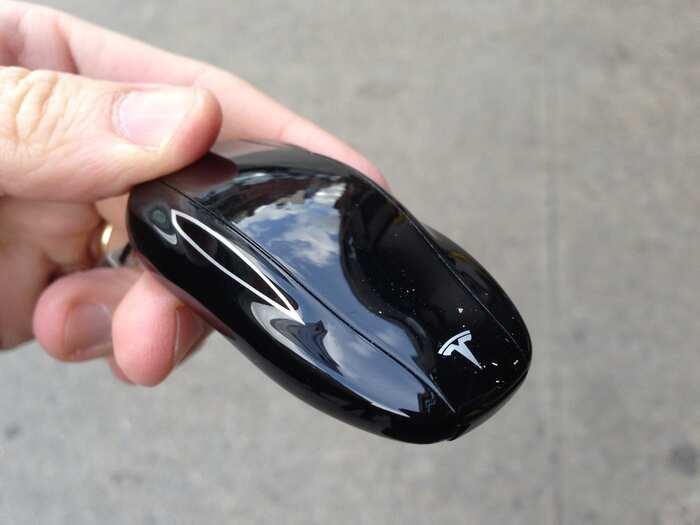 The Model S fob is the the shape of ... a Model S!