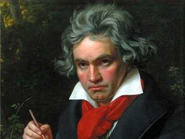 Ludwig van Beethoven developed his ideas in the bathroom.