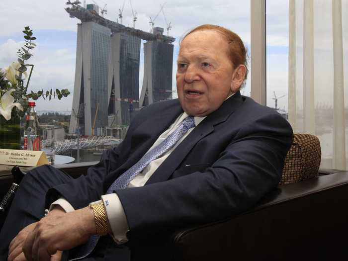 College dropout Sheldon Adelson grew up sleeping on the floor of a Boston tenement house.