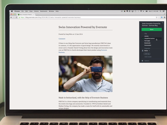 Evernote Web Clipper