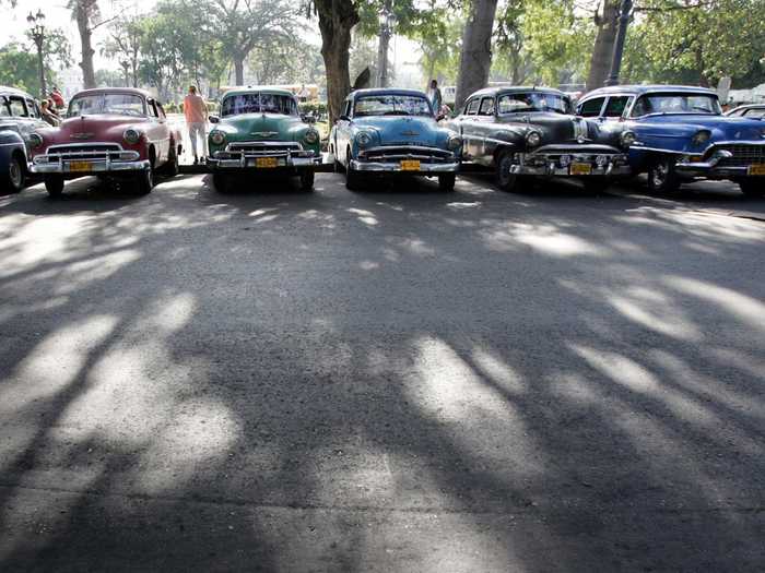 Since the end of the Cold War, these aging rides were pressed into taxi duty to help supplement the Cuba