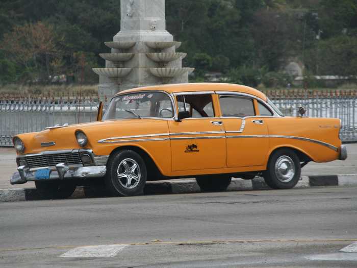 While this Chevy looks to have lived a rougher life.