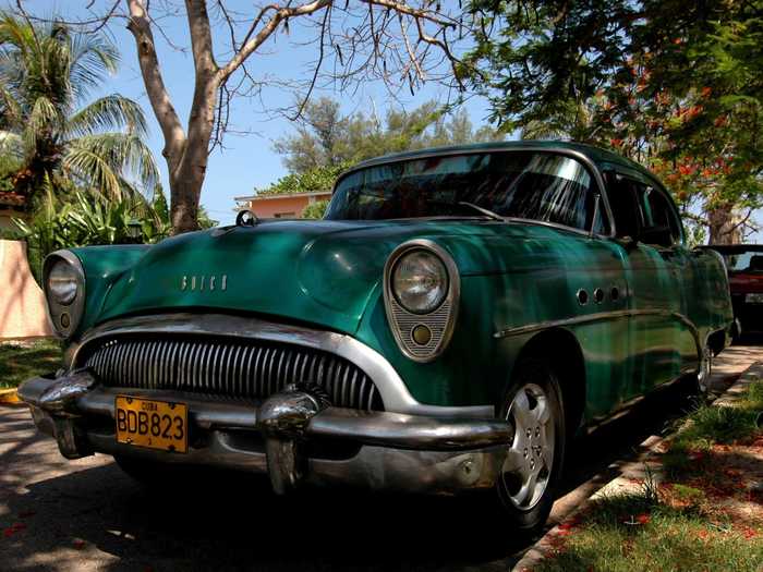 Those "aftermarket" wheels on this Buick adds a modern touch.