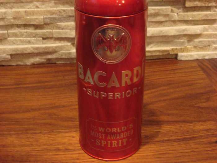 Bacardi Superior in the Red Tin