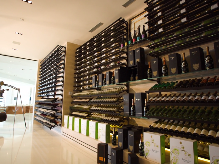 Did we mention the massive wine room?