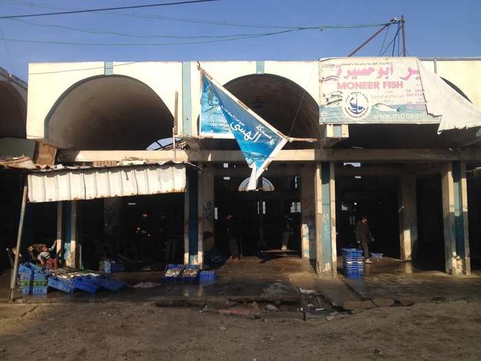 The next day, the fishermen take whatever they catch to Gaza City