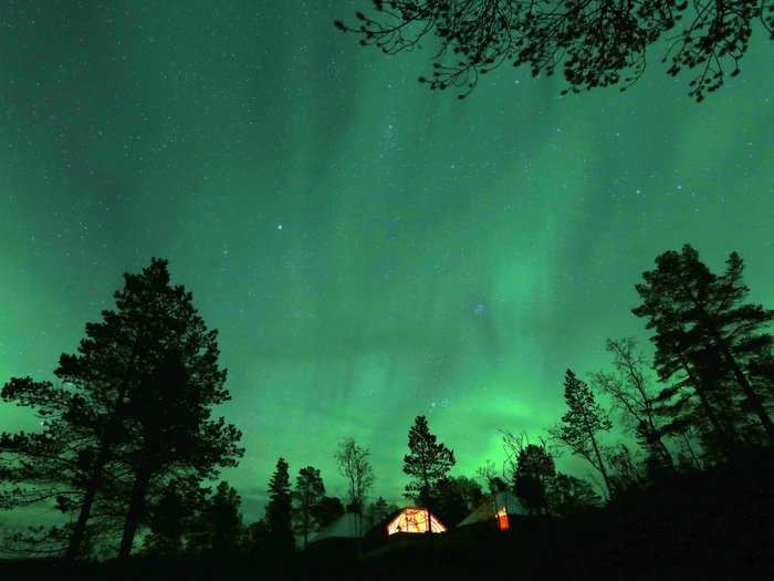 There was a lot of solar activity this year, which created some incredible auroras. Reuters photographer Yannis Behrakis traveled to Norway to capture this shot.