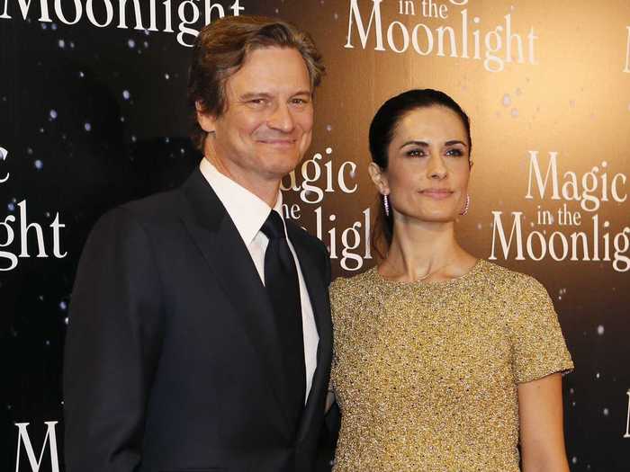 (COUPLES 2014) Actor Colin Firth and creative director of Eco-Age Ltd. Livia Giuggioli