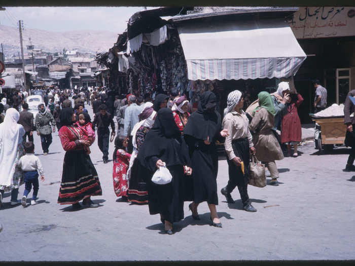 Women wear a range of religious garb.