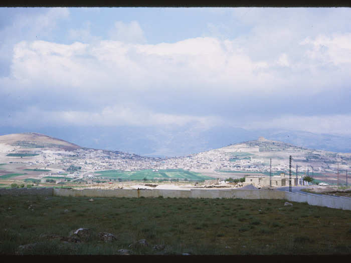 Farmland rolling outside Damascus. Today, the city and the surrounding area are heavily contested between the Assad regime and Syria