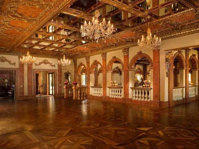 The 16,000-square-foot home even has a ballroom large enough to host 75 guests.