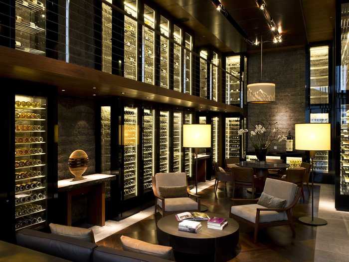 The hotel has a wine library that offers a massive selection of high-end wines hand picked by expert sommeliers.