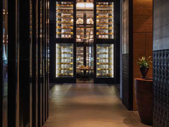 The hotel even has a walk-in humidor cheese cellar.