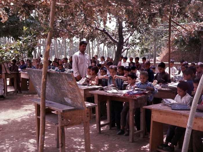 Children would learn in outside classrooms if they had to.