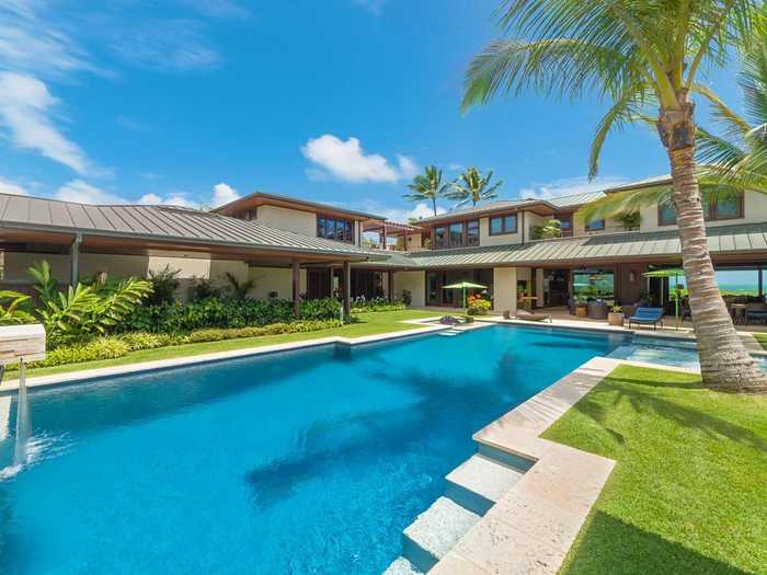 This private pool area looks like a resort.