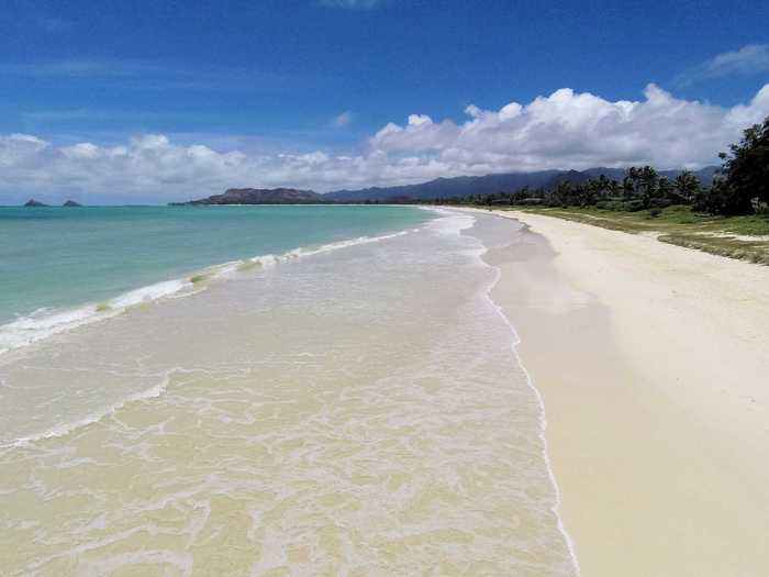 And what a view that is — Oahu has beautiful beaches.