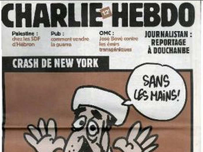 No topic is off limits for Charlie Hebdo.