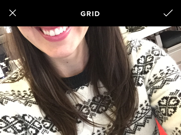 Your grid is a personal feed of photos, similar to Instagram