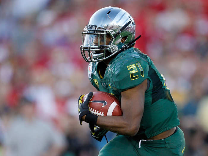 In the 2012 Rose Bowl, Oregon released the chrome helmet which was very shiny.