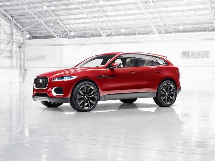 The biggest news from Jaguar at the show is the debut of the F-PACE crossover SUV. The seductive SUV is based on the well-received C-X17 concept (seen here).