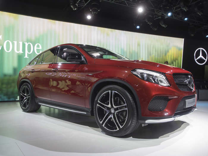 Mercedes Benz unveiled its GLE sports utility coupe. It