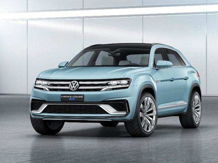 The Volkswagen Cross Coupe GTE concept is a midsize hybrid crossover whose front fascia gives us a sneak peek at VW new 7-passenger SUV that will debut next year.