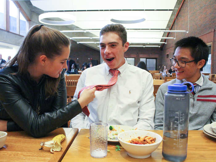 I noticed the students often police each other on sounding snobby. The crew laid into Student Council President Benj Cohen, from Allentown, Pennsylvania, for his Vineyard Vines and Polo Ralph Lauren ensemble. They also quickly dismissed a residence hall