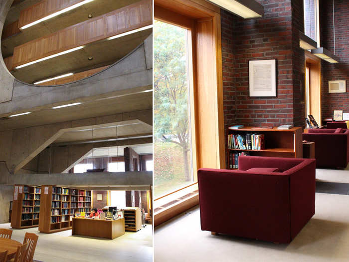 The library, a nine-story work of art designed by renowned architect Louis I. Kahn in 1965, was also hopping.  It provides access to 260,000 print and electronic volumes, and we hear from an anonymous alum that it