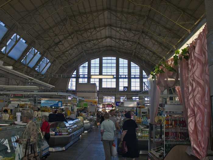 Wander the produce-stuffed pavilions of Riga Central Market in Latvia, the largest bazaar in Europe.