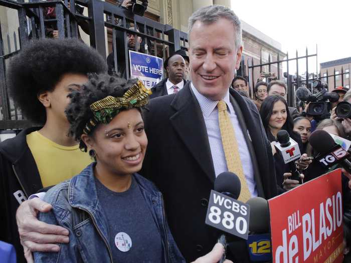 Chiara de Blasio still keeps up with her father