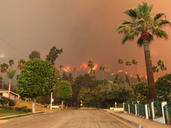 A massive wildfire burned through large swaths of Southern California after one of the driest Januarys on record. It looks like hell on Earth.