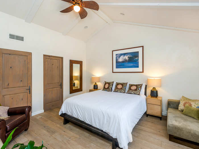 Aside from the master bedroom, there are four other bedrooms in the home.