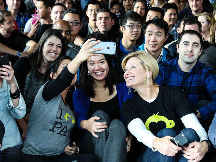 Then it was time for a group selfie before the group photo.