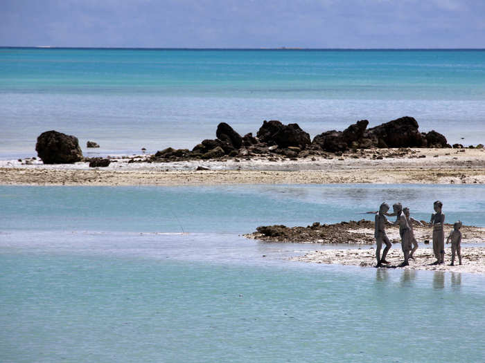 Some people have already been displaced. In fact, villagers on Abaiang, one of the Kiribati Islands, had to relocate the entire village of Tebunginako to escape the rising seas.