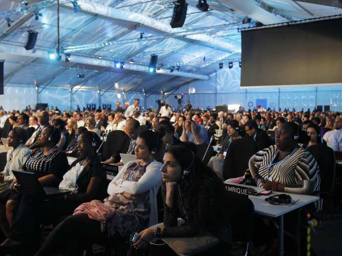 The small island states expressed their concerns again this past December at the UN climate change conference in Lima, Peru, pictured here. By the end of this year, all attending nations at the conference are expected to submit plans for cutting carbon emissions and halting the worst effects of climate change, including accelerated sea-level rise.