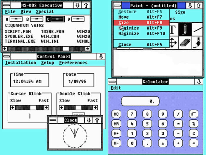 Windows 2.0: 1987