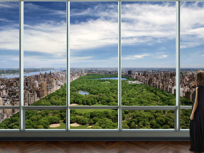 And perhaps the most impressive is the view of Central Park — waking up to this everyday is worth $100 million.