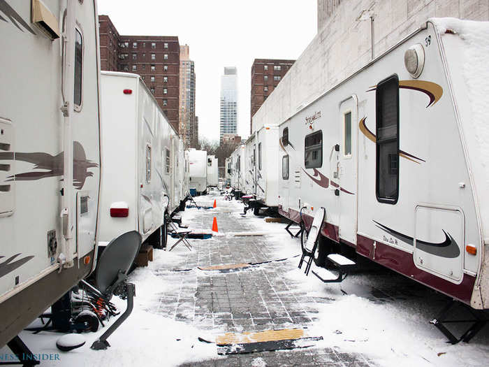 They all live together on-site, in trailers parked next to the circus tent. Some residents have bicycles or plastic Adirondack chairs sitting outside their homes, and they visit each other often.