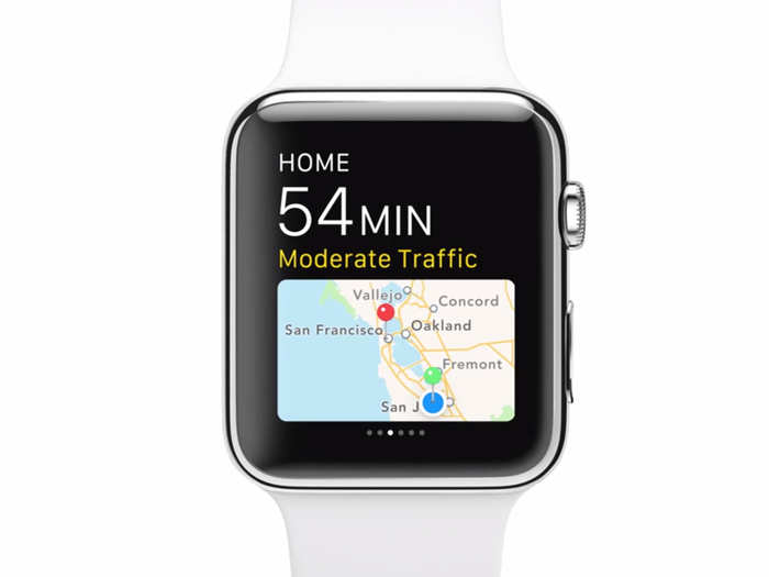 Maps work on Apple Watch too.