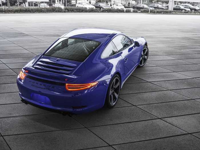 The GTS Club Coupe is a limited edition of only 60 rear-wheel-drive cars, clad in a special "club blau" paint job and a modern day "whale tail" spoiler. The Club Sport celebrates the 60th anniversary of the Porsche Club of America and is only available to club members.