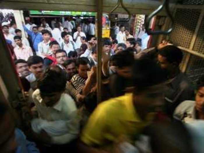 Authorities coined the term "Super-Dense Crushload" to describe extreme overcrowding on Mumbai