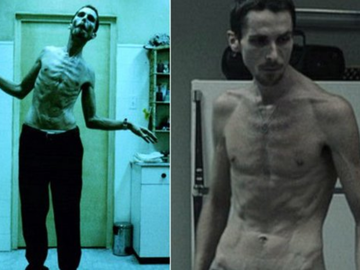 Christian Bale stopped eating and exercising to drop 63 pounds for "The Machinist."