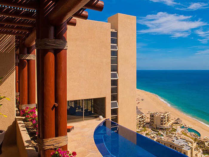 MEXICO: This  $13.5 million hillside villa overlooks ‘Land’s End’ in the elite community of Pedregal in Cabo San Lucas.