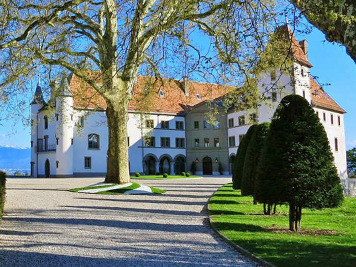 SWITZERLAND: A castle on Lake Geneva with 148 acres and Mont Blanc mountain views will cost an estimated $131.5 million.