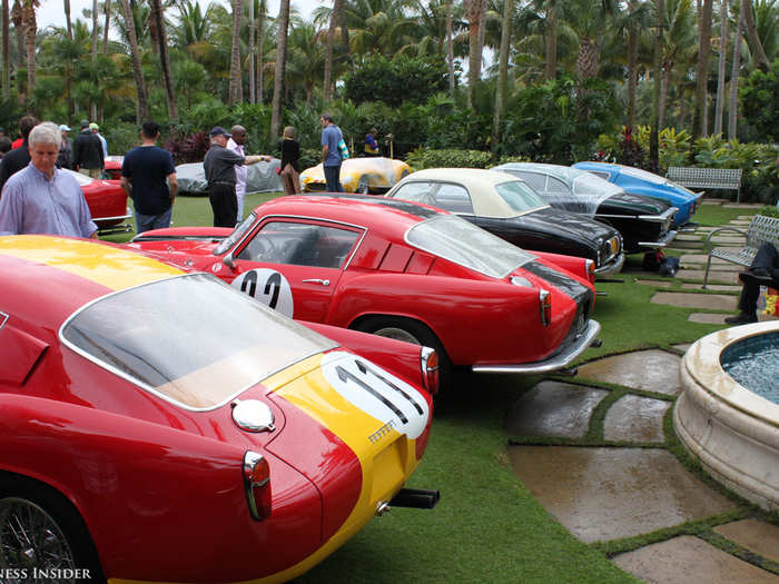 The top of the field holds a dozen of the most prestigious cars at the event. Many have important racing histories, or are incredibly rare.