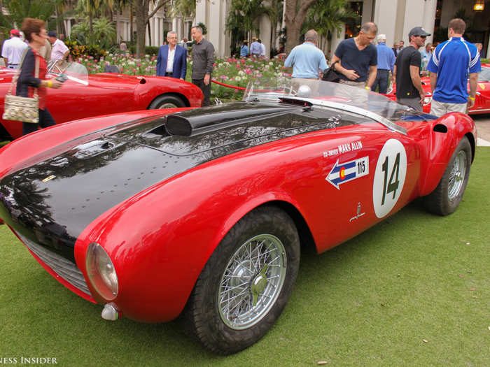 This 1953 Ferrari 375 Spider by Pinin Farina was raced in Argentina in the 1950s, and was one of only 15 such Ferraris made by the design firm.