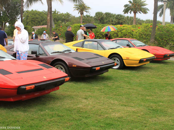 The 308 GTB series replaced the Dino in the 1970s. These boxy cars were a departure from Ferrari